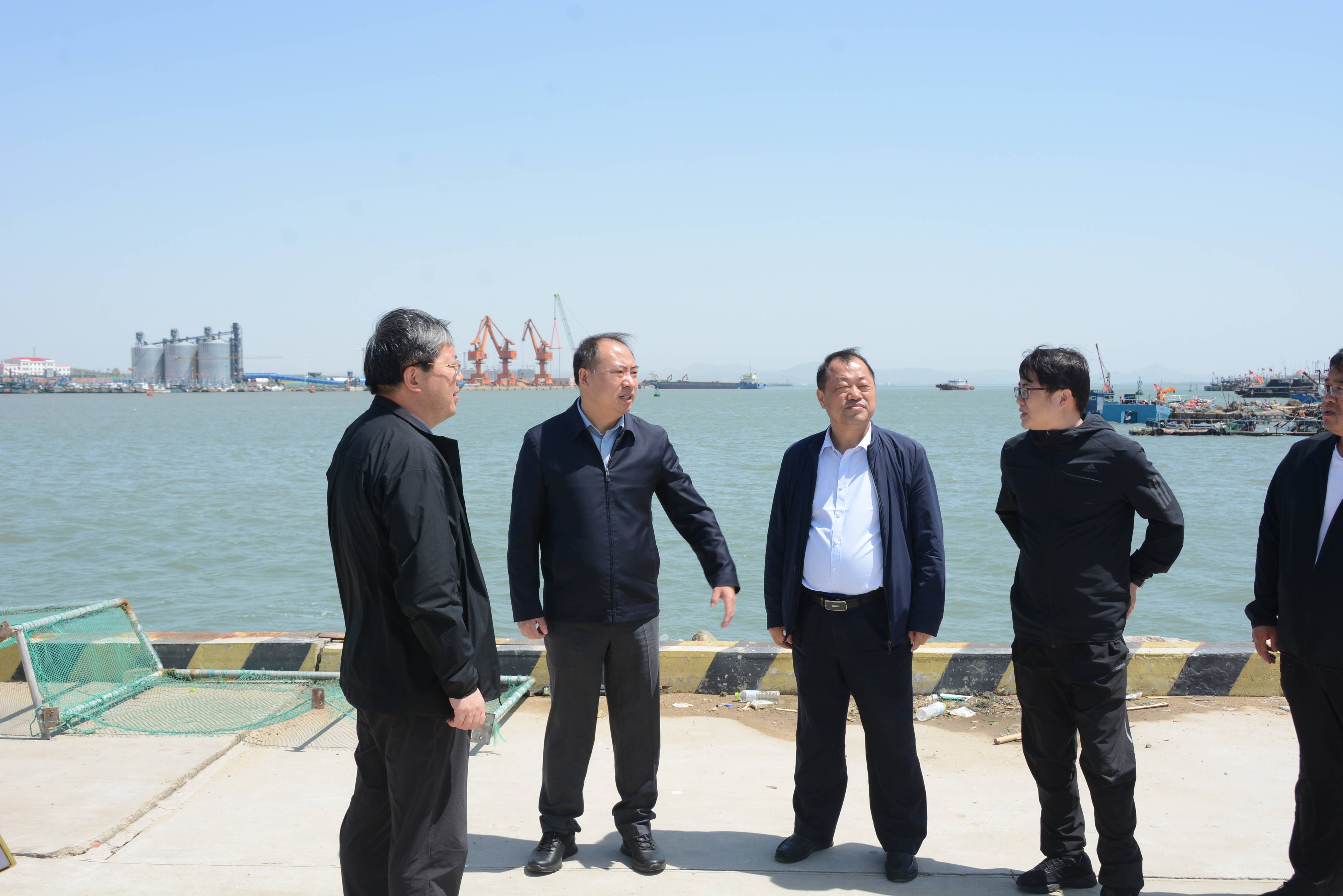 宫本杲现场督导海洋渔船管控及海上安全生产工作