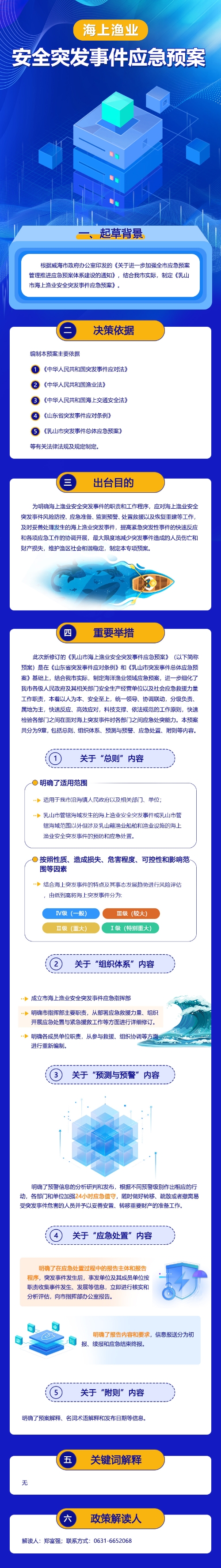 【图文解读】《乳山市海上渔业安全突发事件应急预案》